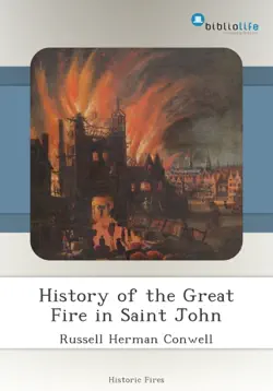 history of the great fire in saint john book cover image
