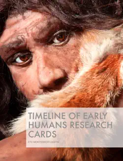 timeline of early humans research cards book cover image