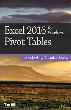 excel 2016 for windows pivot tables book cover image