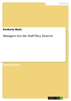 managers get the staff they deserve book cover image