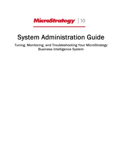 system administration guide for microstrategy 10 book cover image