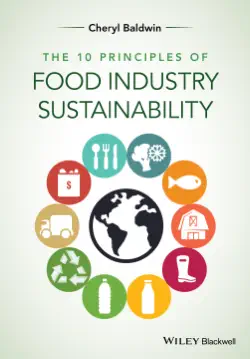 the 10 principles of food industry sustainability book cover image