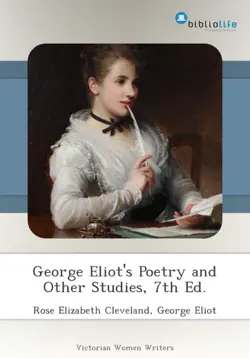 george eliot's poetry and other studies, 7th ed. imagen de la portada del libro