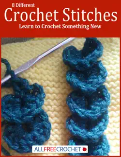 8 different crochet stitches: learn to crochet something new book cover image