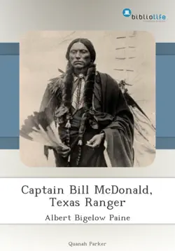 captain bill mcdonald, texas ranger imagen de la portada del libro