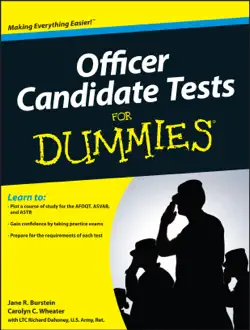 officer candidate tests for dummies book cover image