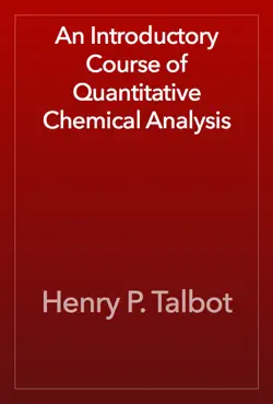 an introductory course of quantitative chemical analysis book cover image