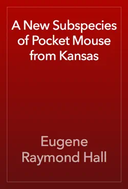 a new subspecies of pocket mouse from kansas book cover image