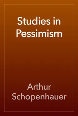 studies in pessimism book cover image