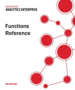 functions reference for microstrategy 9.5 book cover image