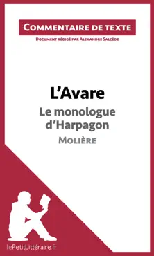 l'avare de molière - le monologue d'harpagon imagen de la portada del libro