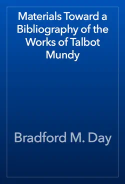 materials toward a bibliography of the works of talbot mundy book cover image
