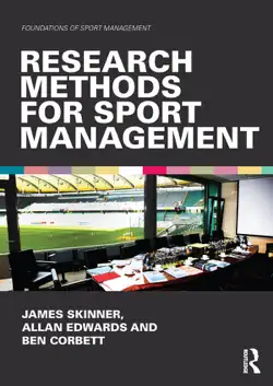 research methods for sport management book cover image