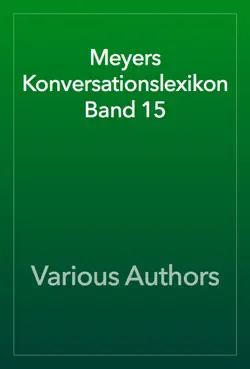 meyers konversationslexikon band 15 book cover image
