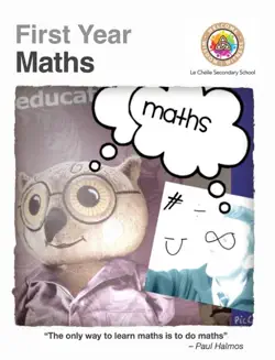 first year maths book cover image