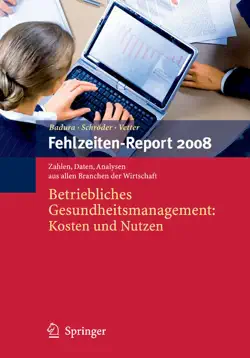 fehlzeiten-report 2008 book cover image
