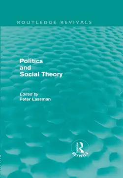 politics and social theory book cover image