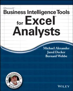 microsoft business intelligence tools for excel analysts book cover image