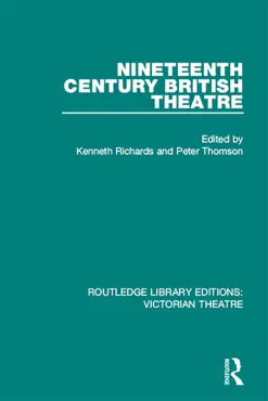 nineteenth century british theatre imagen de la portada del libro