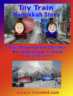 toy train hanukkah story book cover image