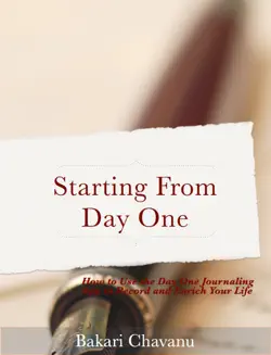 starting from day one imagen de la portada del libro