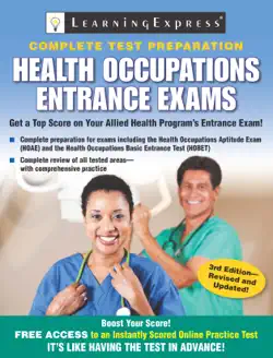 health occupations entrance exams book cover image
