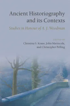 ancient historiography and its contexts book cover image