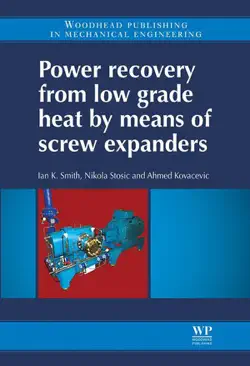 power recovery from low grade heat by means of screw expanders book cover image