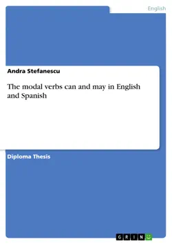 the modal verbs can and may in english and spanish book cover image