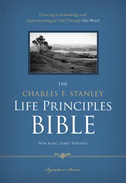 nkjv, the charles f. stanley life principles bible book cover image