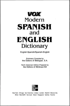 vox modern spanish and english dictionary book cover image