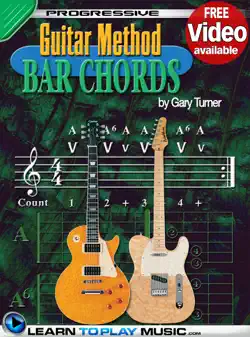 guitar lessons - guitar bar chords for beginners book cover image