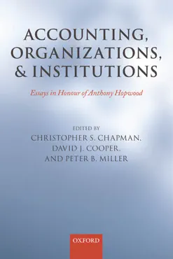 accounting, organizations, and institutions book cover image