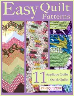 easy quilt patterns: 11 applique quilt patterns + quick quilts book cover image