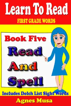 book five read and spell first grade words book cover image