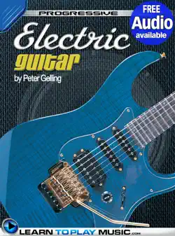 electric guitar lessons for beginners book cover image