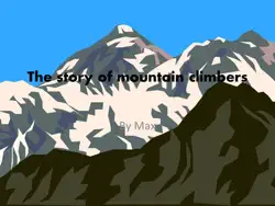 the story of mountain climbers book cover image