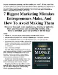 7 Biggest Marketing Mistakes Entrepreneurs Make reviews