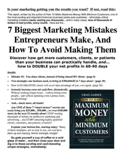7 biggest marketing mistakes entrepreneurs make book cover image