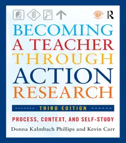 becoming a teacher through action research book cover image