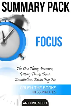 focus: the one thing, presence, getting things done, essentialism, brain fog fix summary pack book cover image