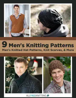 9 men's knitting patterns book cover image