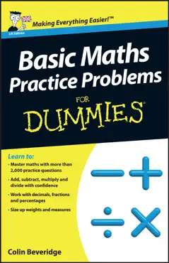 basic maths practice problems for dummies book cover image