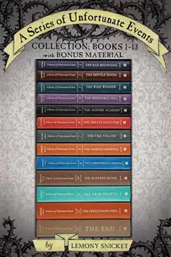 a series of unfortunate events collection: books 1-13 with bonus material book cover image