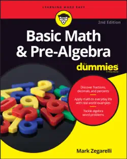 basic math & pre-algebra for dummies book cover image