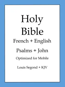 holy bible, english and french edition: psalms and john book cover image