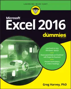 excel 2016 for dummies book cover image