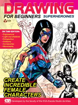 drawing for beginners - superheroines book cover image