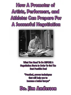 how a promoter of artists, performers, and athletes can prepare for a successful negotiation book cover image