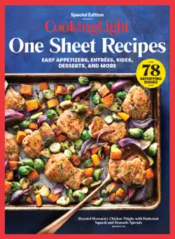 cooking light one sheet recipes book cover image